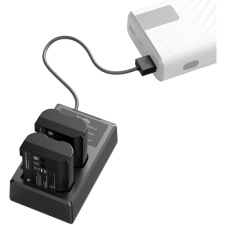 SmallRig 3820B - zestaw ładowarki i dwóch akumulatorów Nikon EN-EL15 - przykład użycia